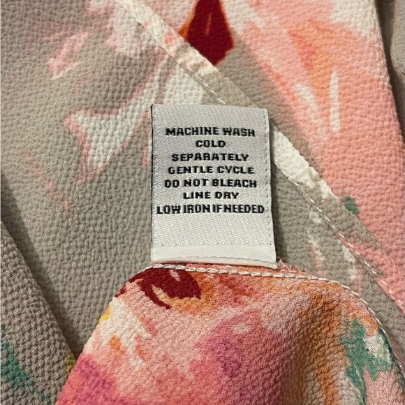 Emma & Michele Pink Sundress with Ruffled Flutter Sleeves - Picture 6 of 7